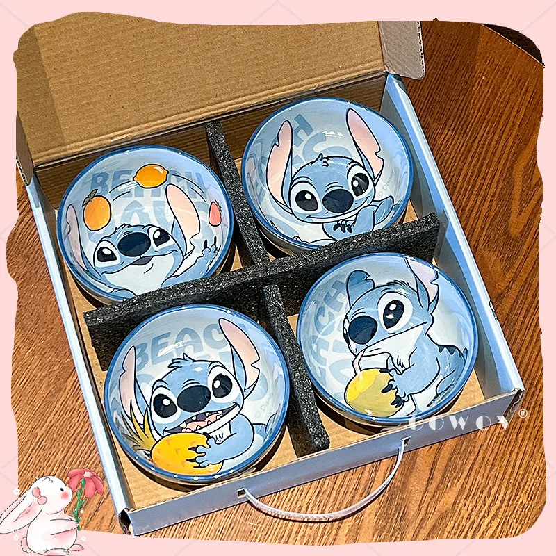 Nuevo cuenco de cerámica Disney Shi Dizai, vajilla de alto valor para el hogar, cuenco de arroz para sopa bonito para niños, regalo circundante de alta temperatura