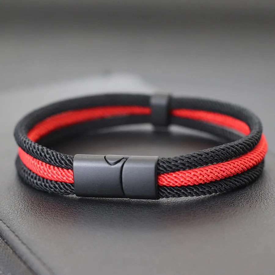 Noter Mens String Bracelet Grade A 4mm Thread Wrap Braslet 6 Colors Detachable Buckle Silk Rope Braclet Pulseria Hombre Joias