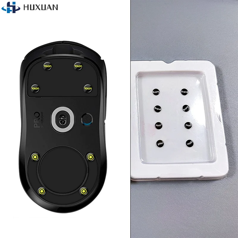 1 Pack Glass  DIY Universal Dots Mouse Feet Pads Sticker for Gaming Mouse Anti-Slip Pad