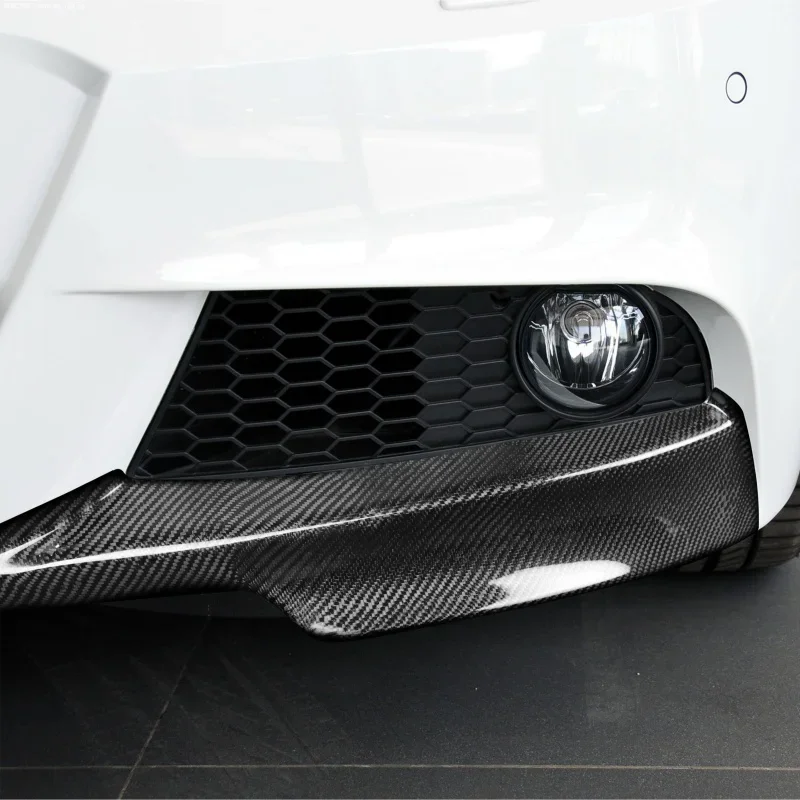 Car Front Bumper Carbon fiber wrap angle Corner protector Lip Spoiler For 3 Series E90 M-Tech Model 2005-2008