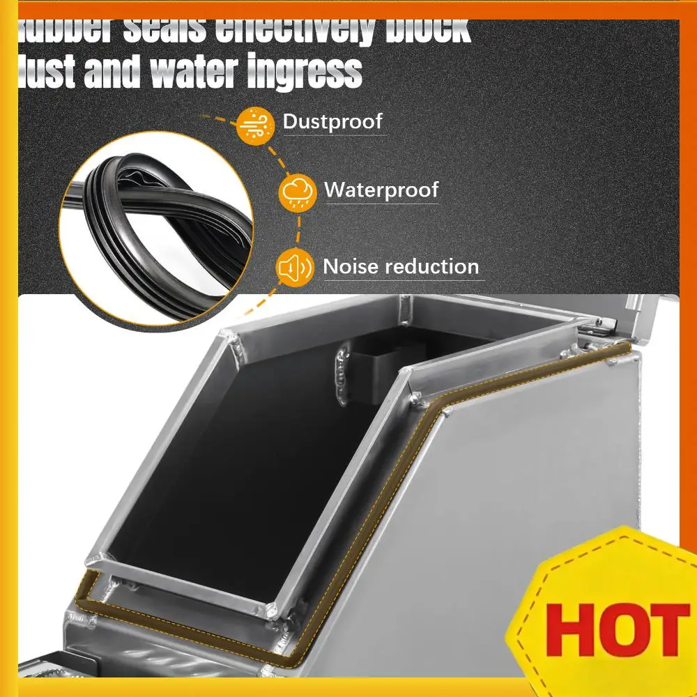 

Weatherproof Lockable Storage Box 12/23 Inch Semi-Truck Step Tool Box with T-Handle Latch Lock Fit for Peterbilt Kenworth & More