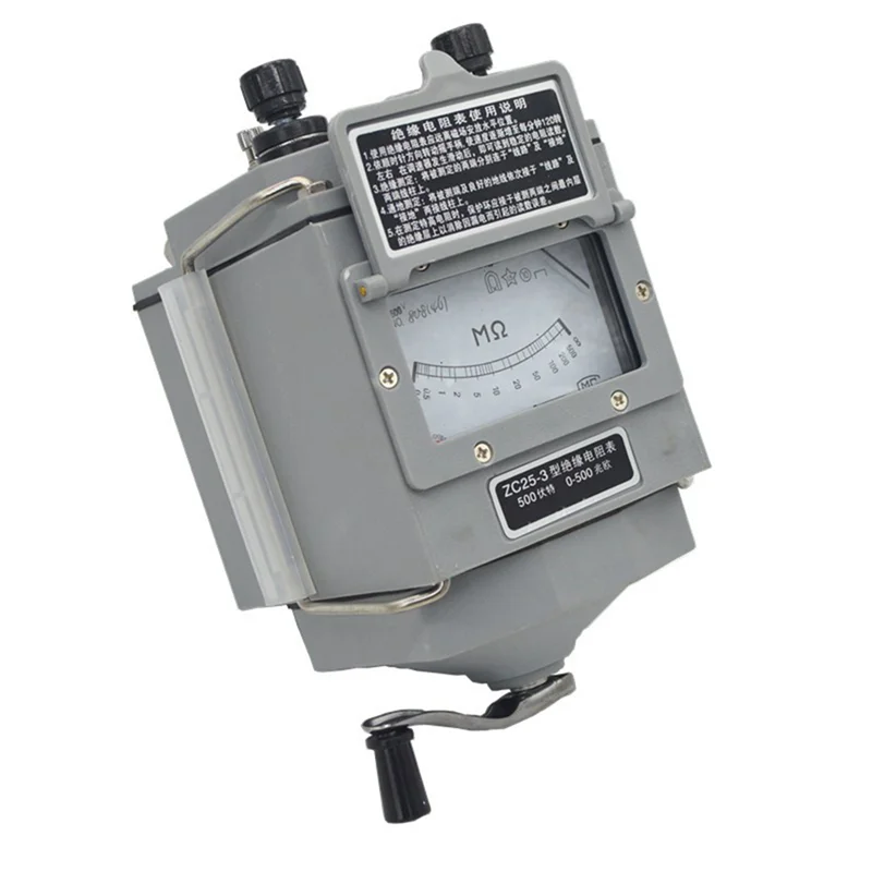 ZC25-4 絶縁抵抗計 1000V トランメガー 電気技師用 メガオームメーター 手動トランメガー