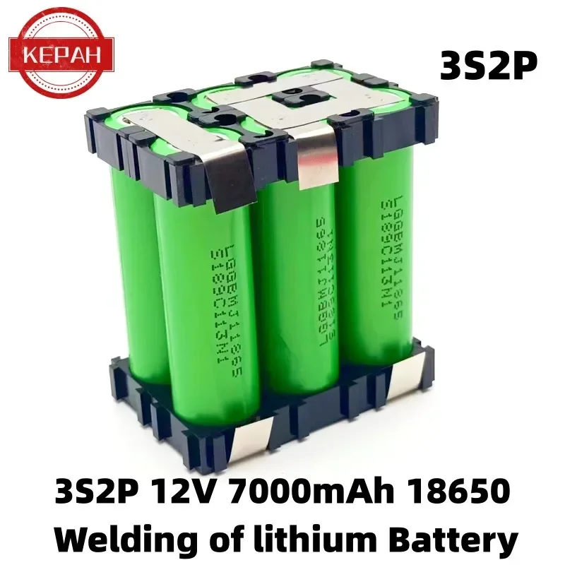 2S1P 3S2P 4S1P~5S2P 6S2P MJ1 18650  battery pack custom MJ1 18650 battery welding 3500mAh / 7000mah battery pack 7.4V to 25.2v