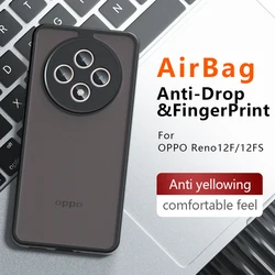 Case For OPPO Reno 12 F 12FS 5G F27 Luxury Matte Transparent Armor Cover For OPPO Reno 12 FS Acrylic Shockproof Bumper Funda