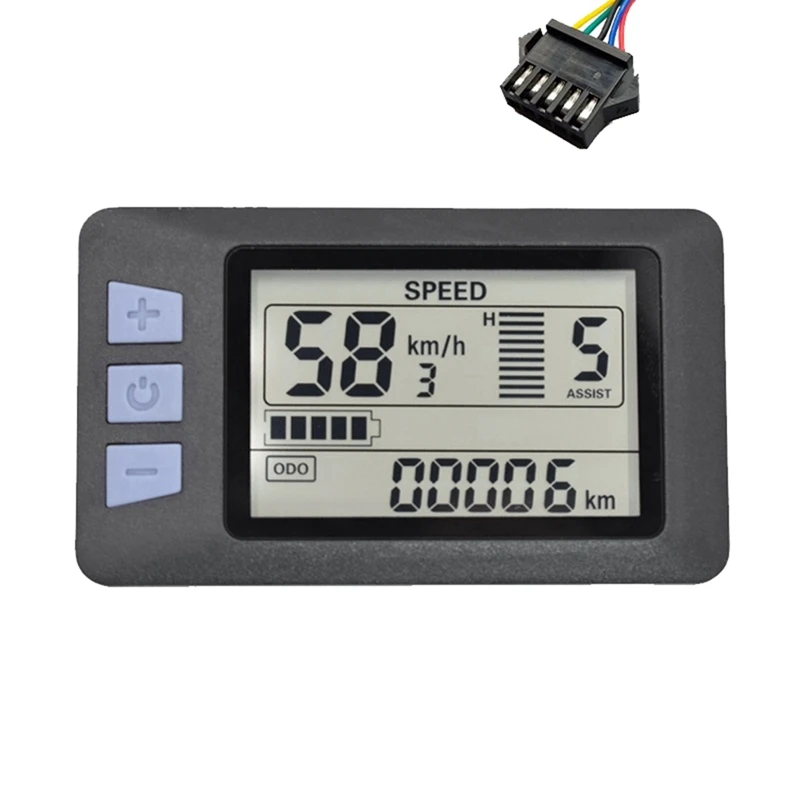 

P3H LCD Display Meter Dashboard 24V-60V Electric Bike Meter Display Panel For Electric Scooter