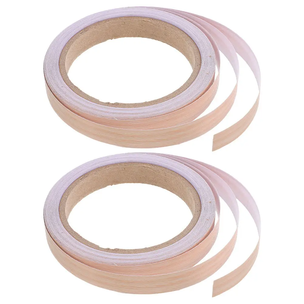 

2 рулона тонкой самоклеящейся ленты с текстурой дерева для реставрации мебели и защиты края шкафов