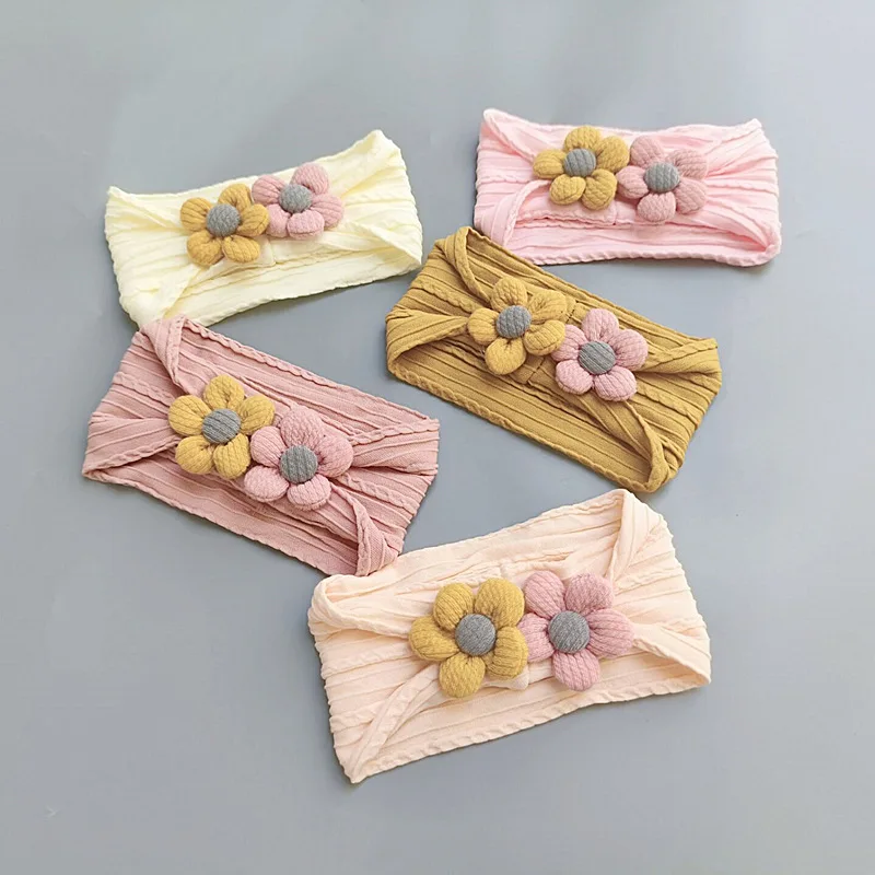 

Children's Hair Accessories Summer Baby Headband Flower Baby Girls Hair Accessories Newborn Princess Hijab Thin