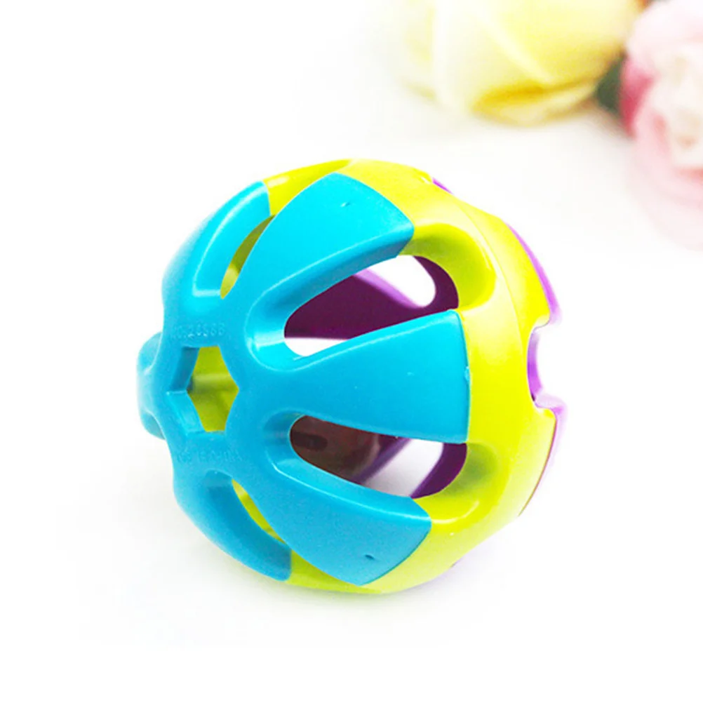 

Assorted Colors Hollow Out Bell Ball Strong Chew Proof for Medium Small Dogs Interactive Playing Training Obedience Bonding Tool