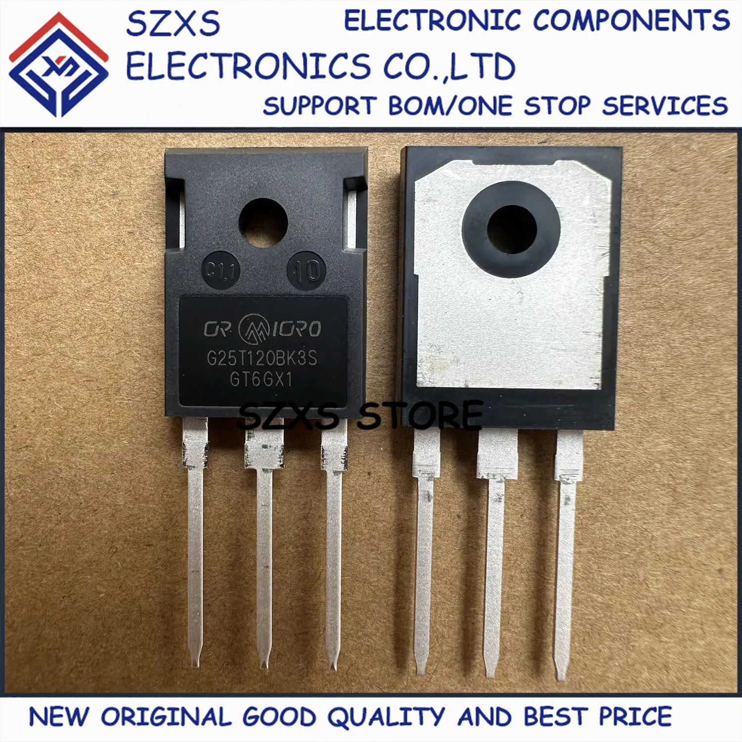 

New Original 10Pcs CRG25T120BK3S G25T120BK3S TO-247 1200V 25A Powerful IGBT Transistor In Stock Good Quality