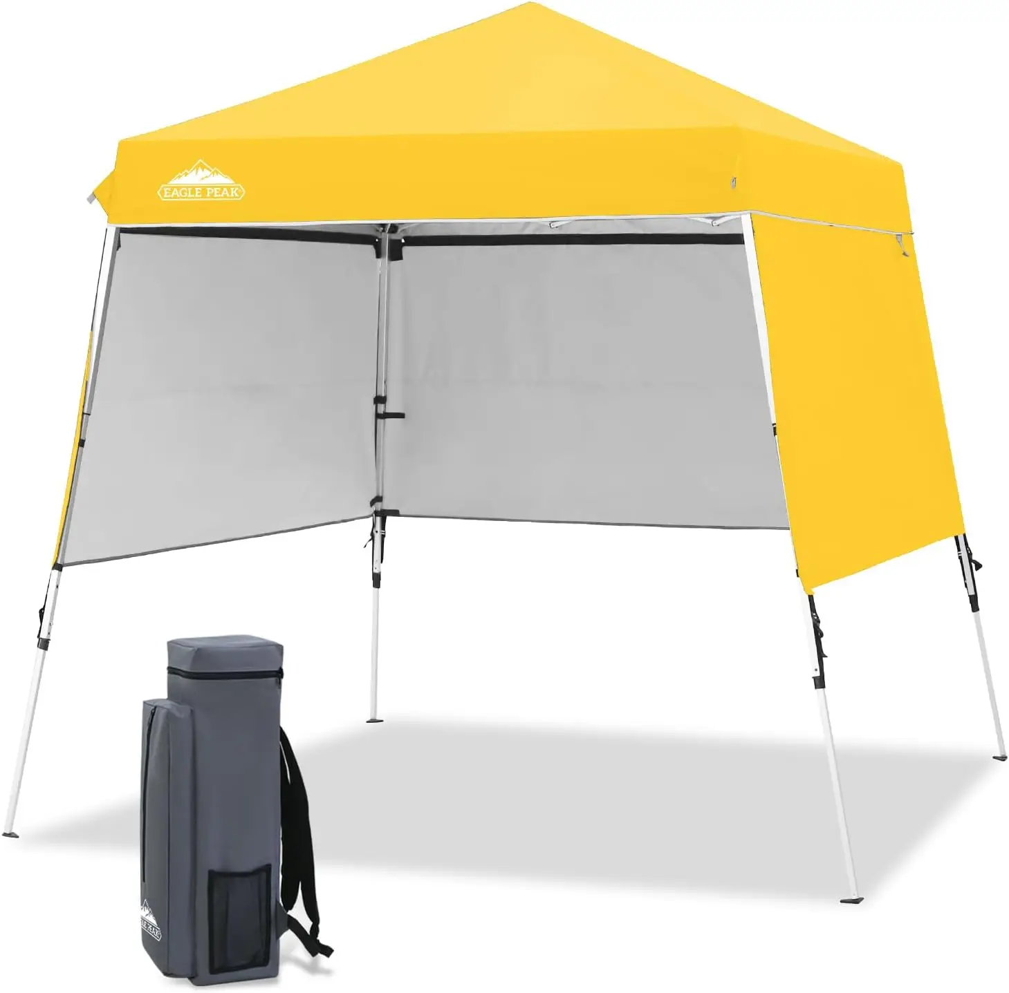 

Day Tripper 8x8 Aluminum Super-Lightweight Slant Leg Pop Up Canopy with 3 Removable Walls, Instant Outdoor Backpack Canopy Te