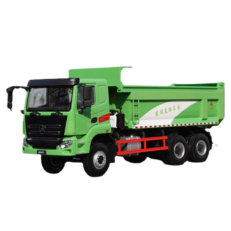 

1:24 SANY Environmental Protection Intelligent Dump Truck Alloy Car Model Diecast Vehicle Collectible Ornaments Boys Toys