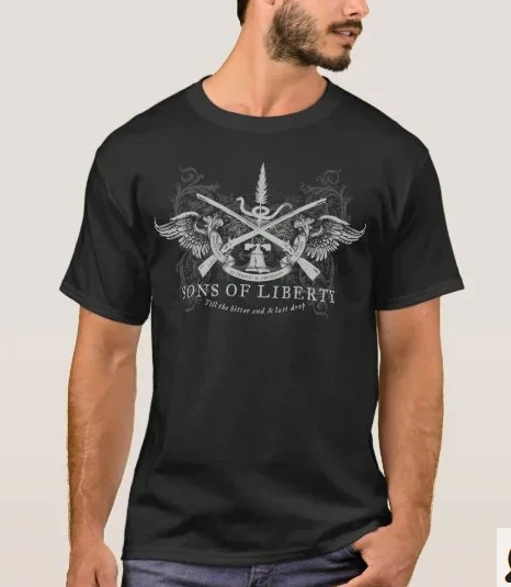 Resistance To Tyrants Is Obedience To God. Sons of Liberty T-Shirt 100% Cotton O-Neck Short Sleeve Summer Casual Mens T-shirt