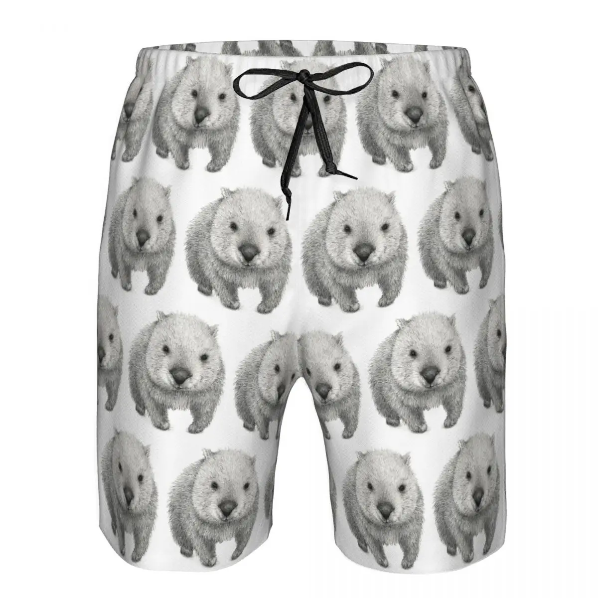 Wombat Australia Trunks Beach Board Shorts Casual Quick Dry Swim Summer Men Pants