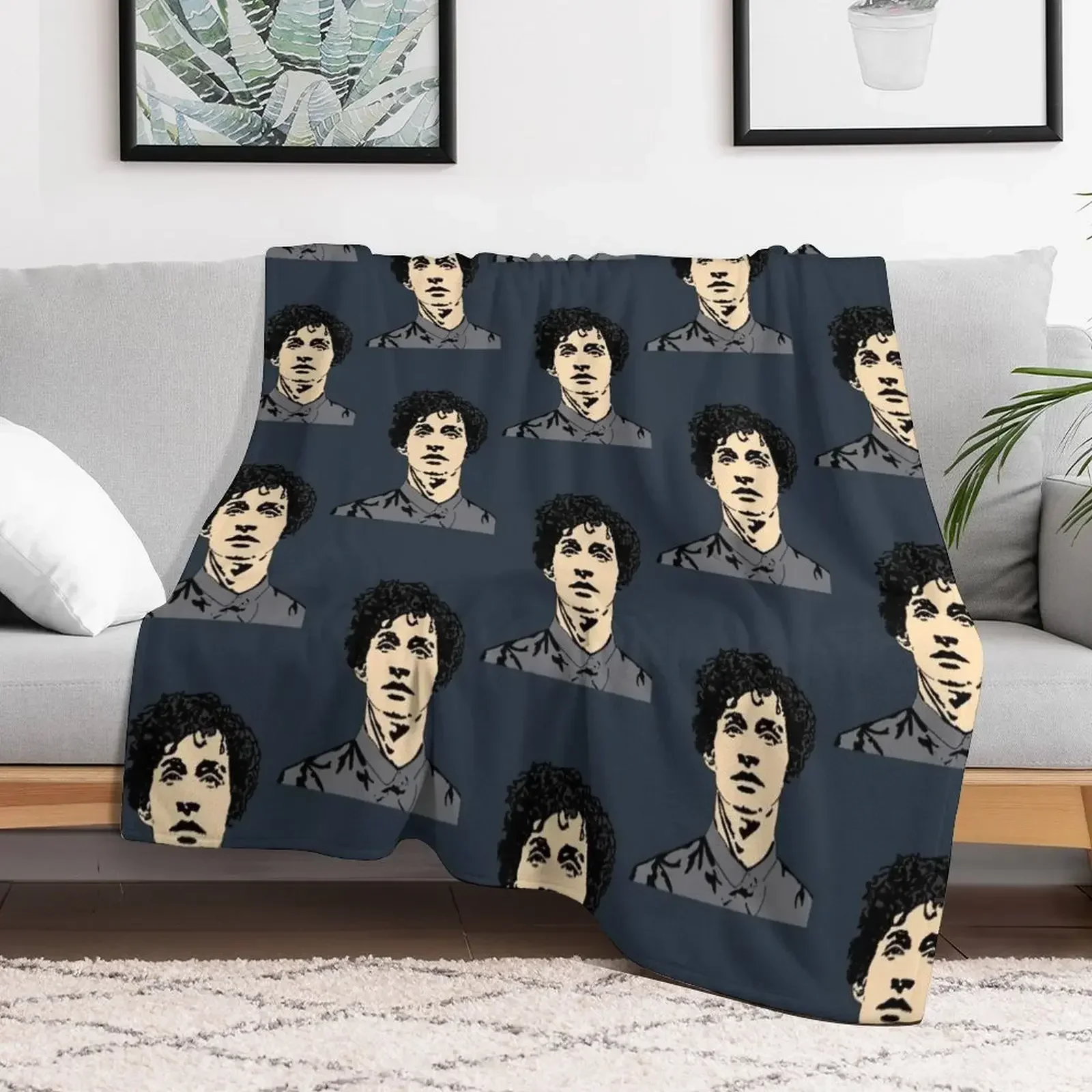 Robert Sheehan Print Throw Blanket Thermal Flannel Blankets