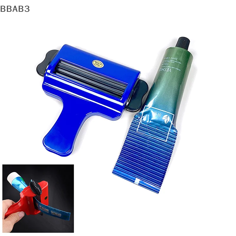 Reusable Plastic Hair Dye Squeezer Hair Salon Color Cream Rolling Pigment Extruder Toothpaste Tube Barber Hairdressing Tools