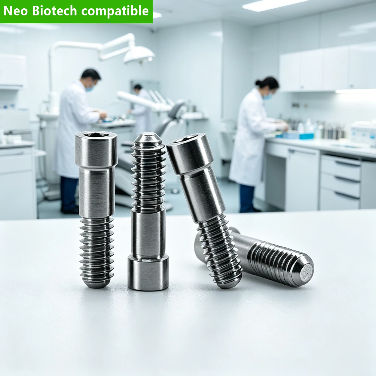 Fits for Neo Biotech Grade 5 Ti Abutment Screw Hex Locking Dental Prosthetic Screw High Precision Lab OEM Kit Factory Direct