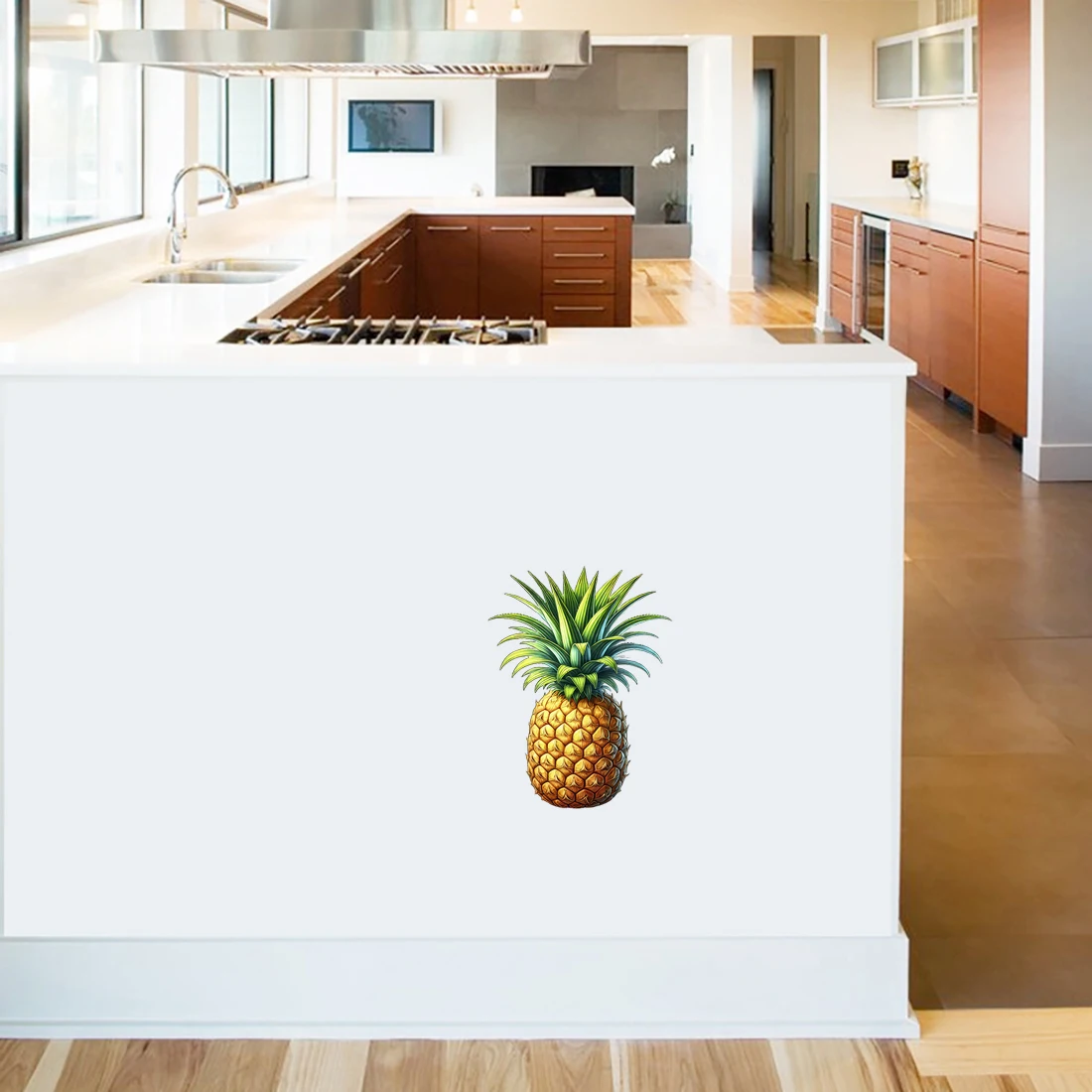 Three Ratels CD6 Pineapple wall stickers for home decoration kitchen refrigerator stickers shop window decals
