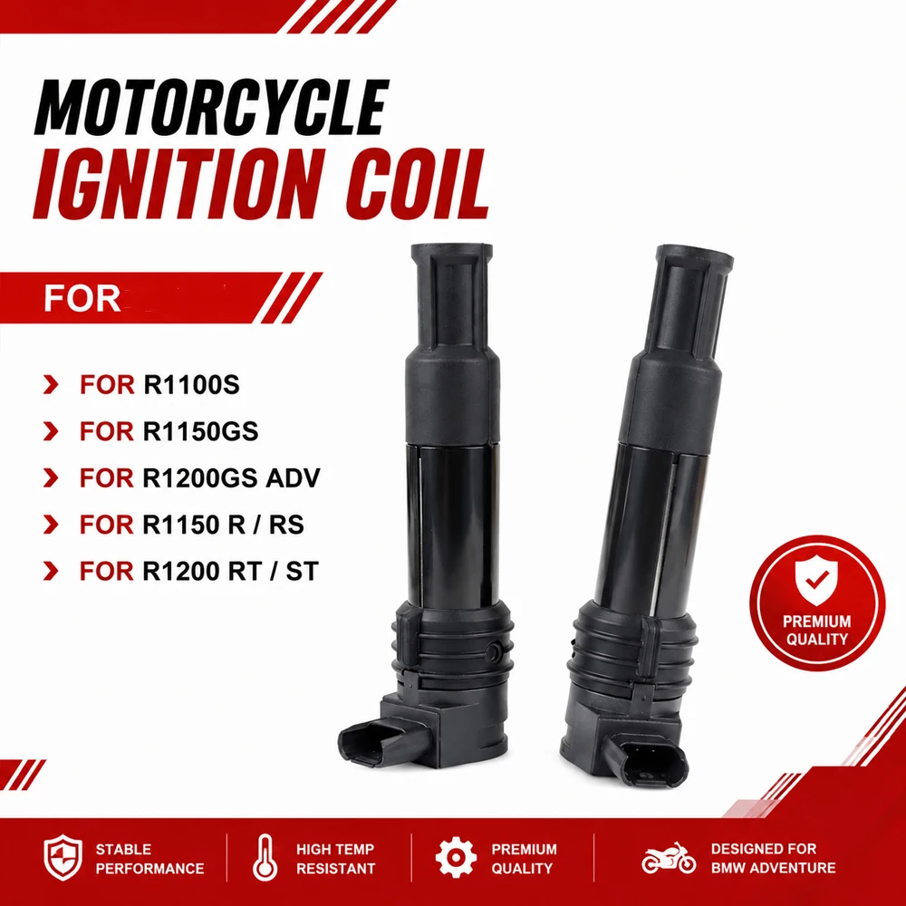 Motorcycle Ignition Coil For BMW R1100S R1150GS  R1150R RS R1200GS ADV R1200 RT Replacement  Accessories 771585301 12137707549