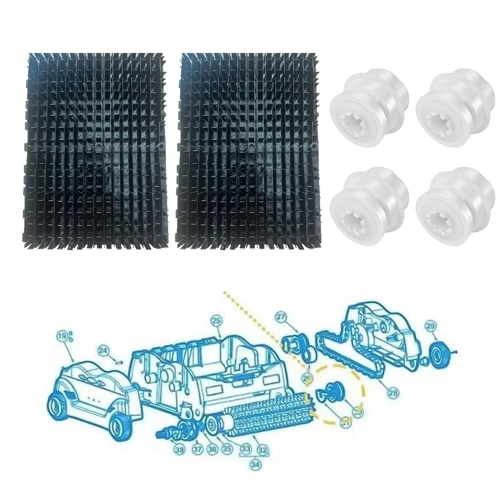 /Replacement /Wheel /Tube Bearing And Roller Brush Kit For For Hayward For TigerShark Robotic Pool Cleaner Parts RCX26005 RCX260
