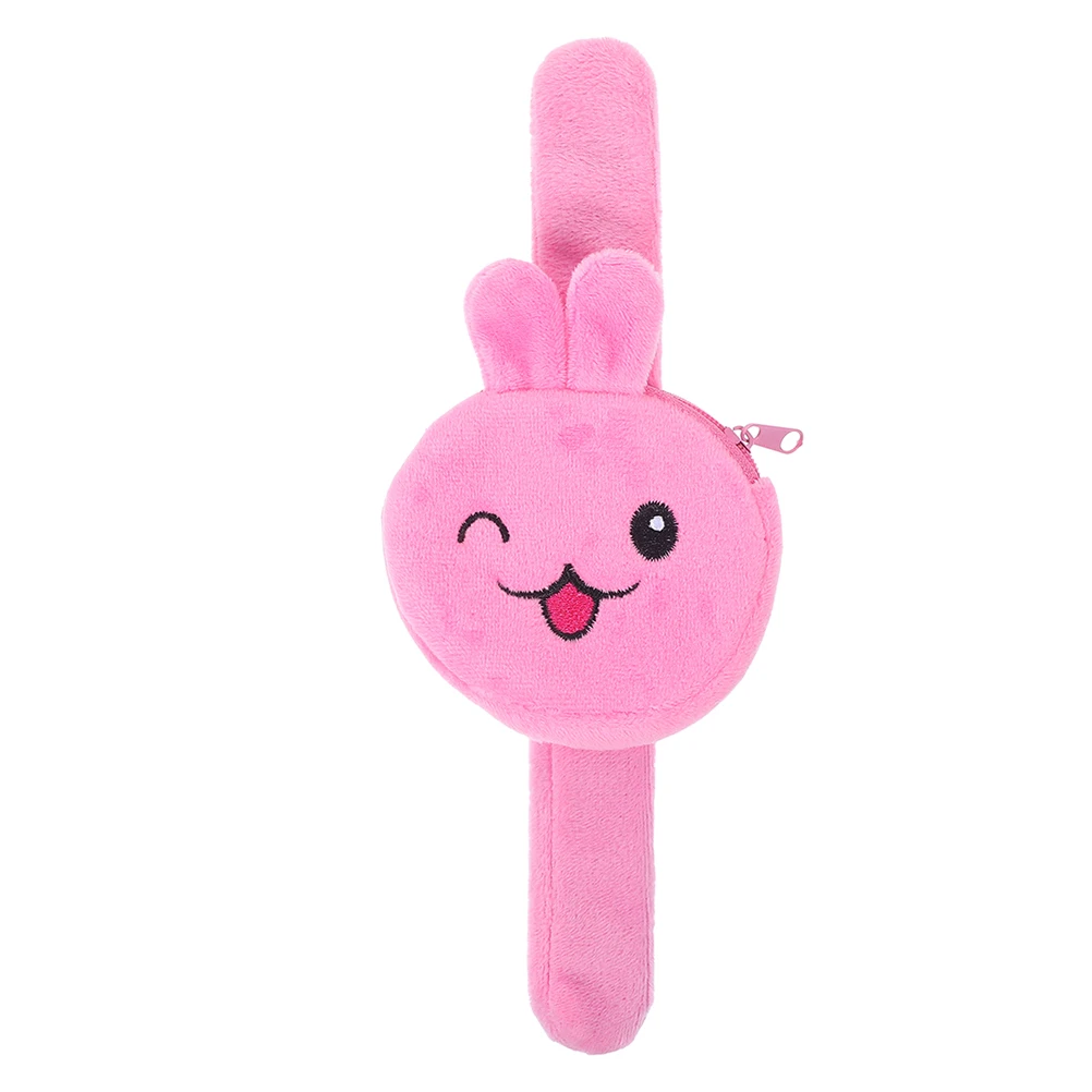 

Bracelet Rabbit Birthday Slap Bracelets Children Bands Soft Cartoon Toys Lovely for Kids Rosy