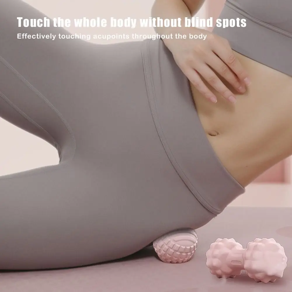 Bola de Fascia de masaje profundo para relajar los hombros, cuello, bola compacta para masaje de pies, portátil, alivia el estrés, pelota de masaje para Yoga, Fitness