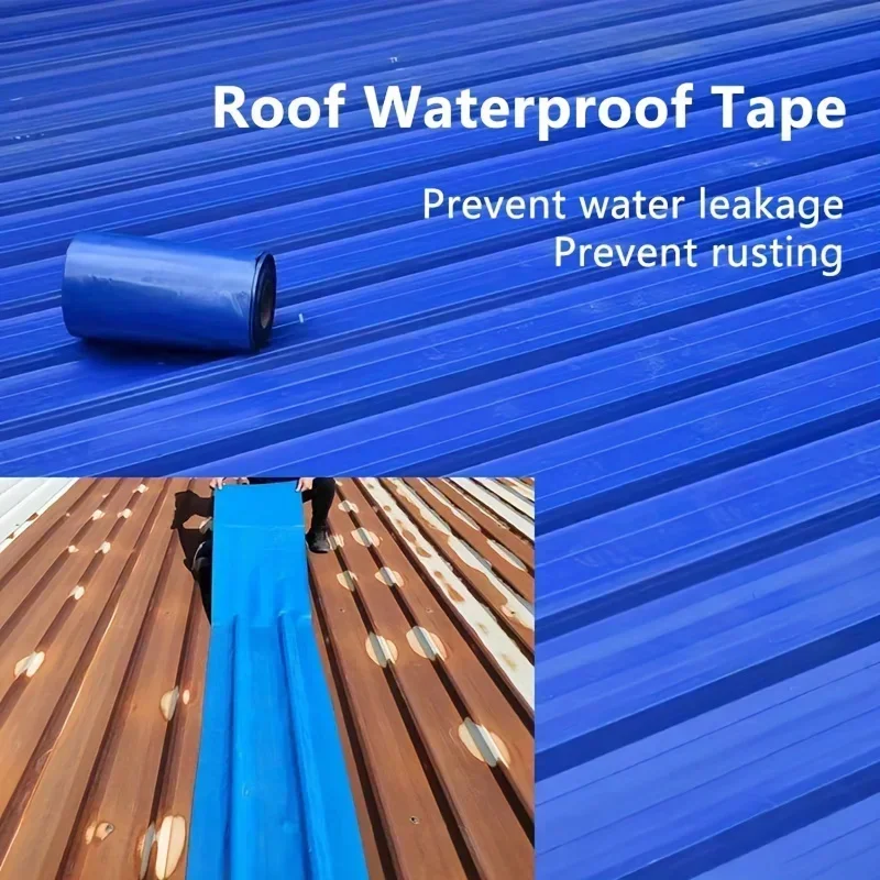 5 Meters Roof Waterproof Tape Waterproof Material Suitable for Metal Surfaces Roofs and Iron Sheets To Prevent Water Leakage