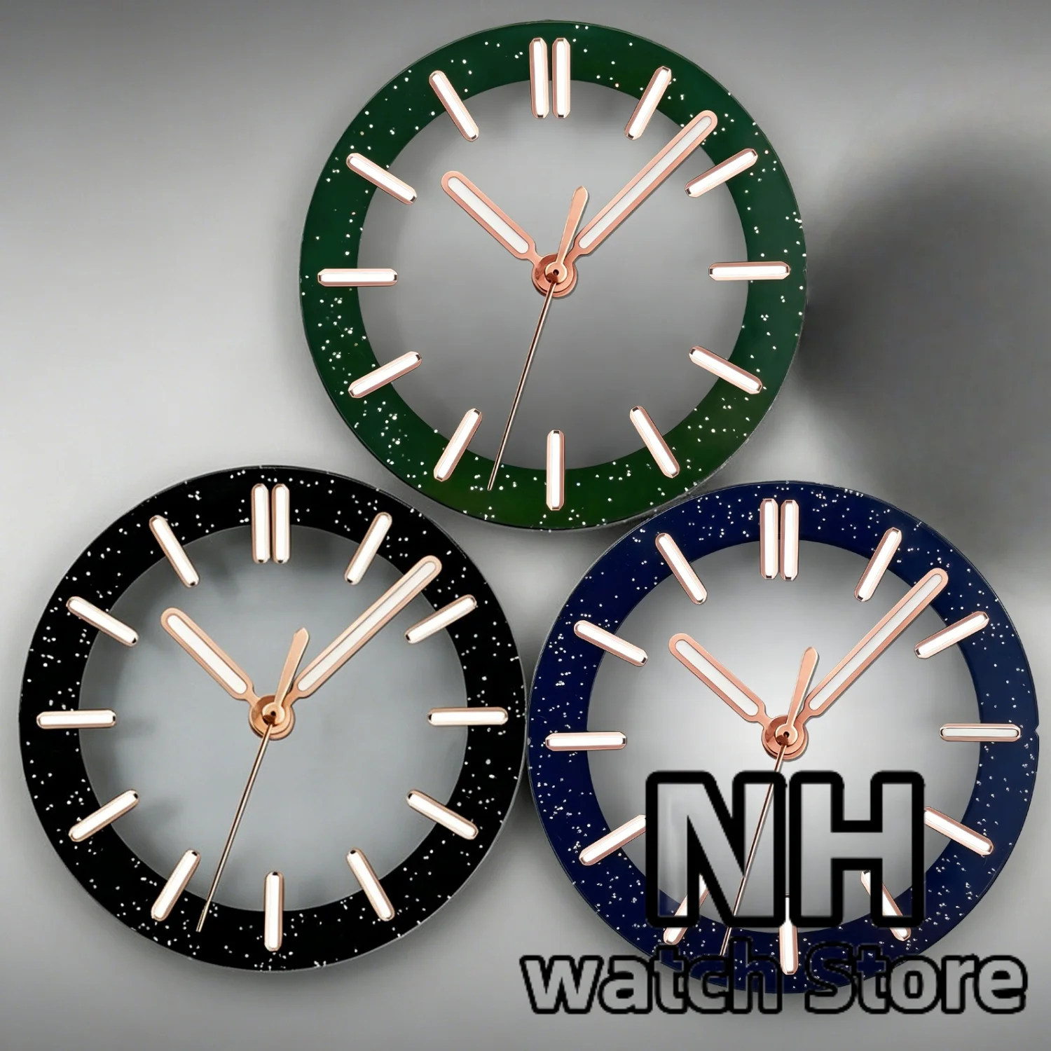 29mm 31.5mm Watch Dial For NH70 NH72 NH71 NH35 36 NH37 PT5000 ETA2824 36 Miyota DG Movement Skeleton Hollow Dial Ring Luminous view 4