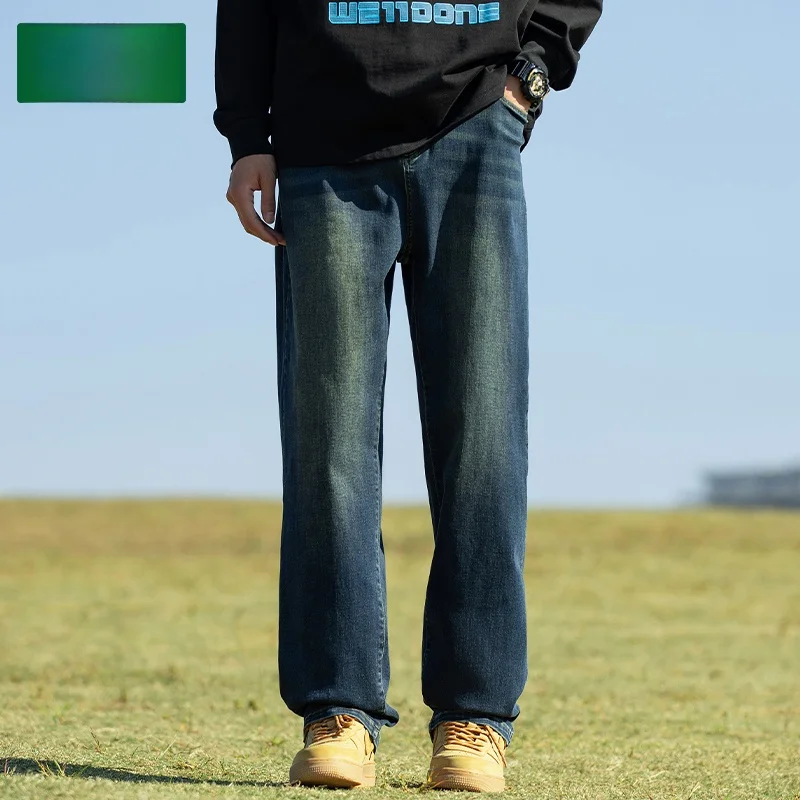 

Деревянная лесная спецодежда, джинсовый комбинезон с поясом, облегающий комплект, весна-осень, небольшой размер, высокий размер, смесь хлопка и полиэстера