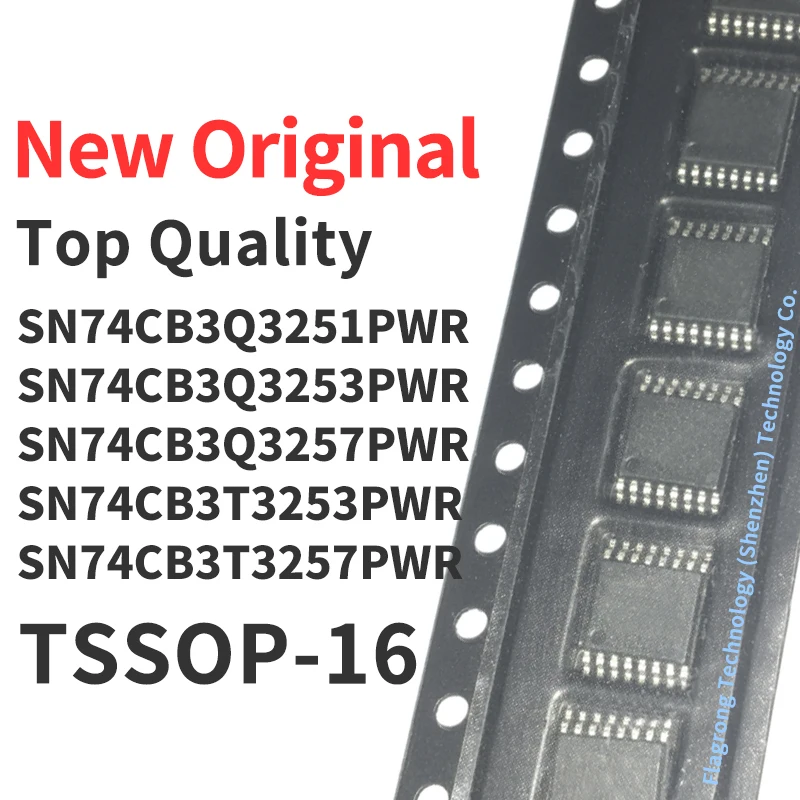 10 Pieces SN74CB3Q3251PWR SN74CB3Q3253PWR SN74CB3Q3257PWR SN74CB3T3253PWR SN74CB3T3257PWR TSSOP-16 Chip IC New Original