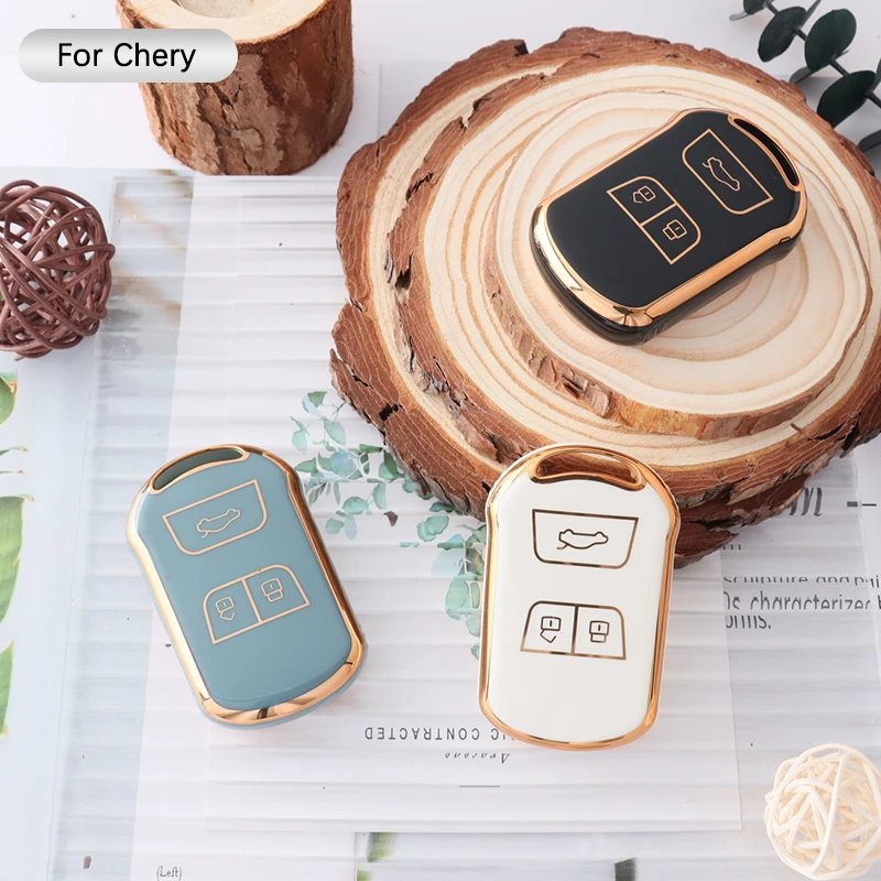 Soft TPU Car Key Case Cover Protection Shell for Chery E3 E5 Bonus Arrizo 5plus Gx 7e Tiggo 5 3 4 6 7 8 5x Auto Accessories