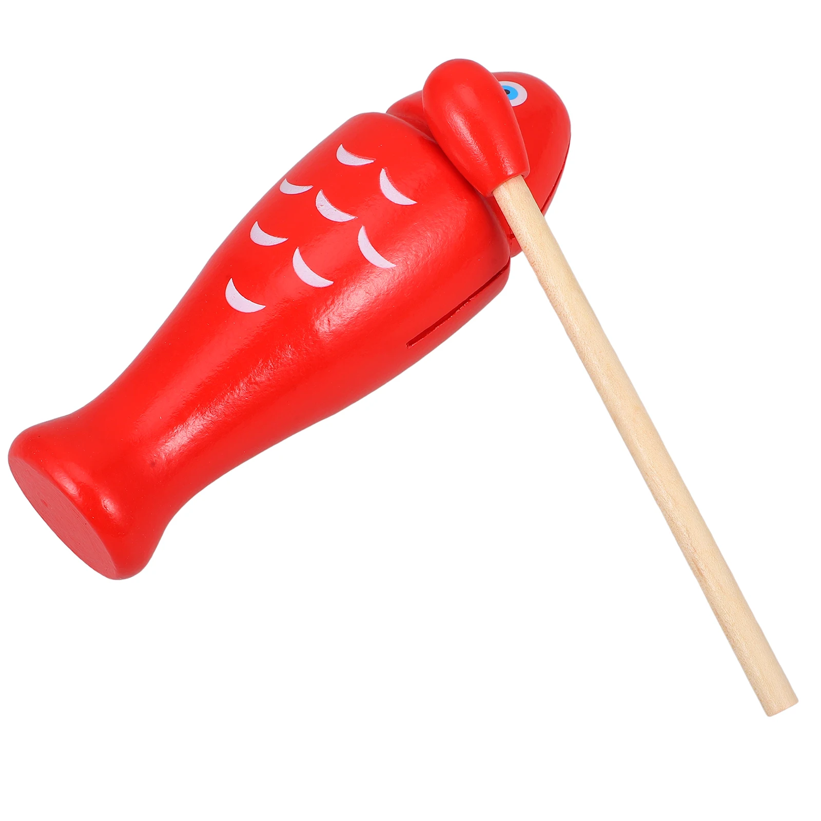 

Wooden Fish Teaching Aids Kids Percussion Instrument Toddler Musical Toys Smooth Surface Durability Intelligence Development