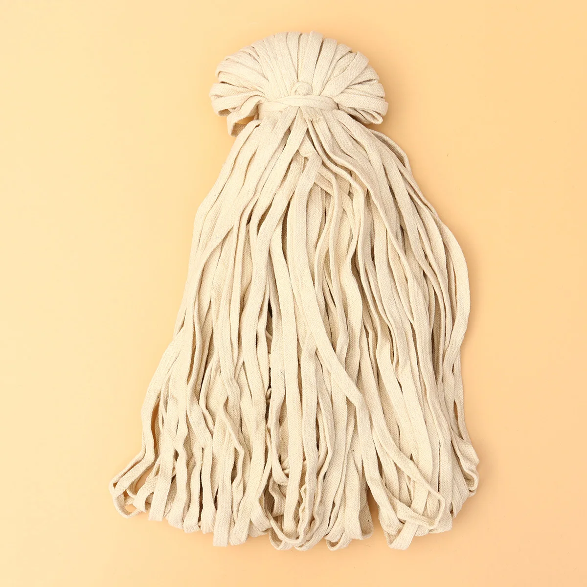 

1 Roll 85M 10Mm Wide Thick Braided Cotton Rope Multi-Functional Hollow Lightweight For Diy Craft Bag Strap Shoelace Costume