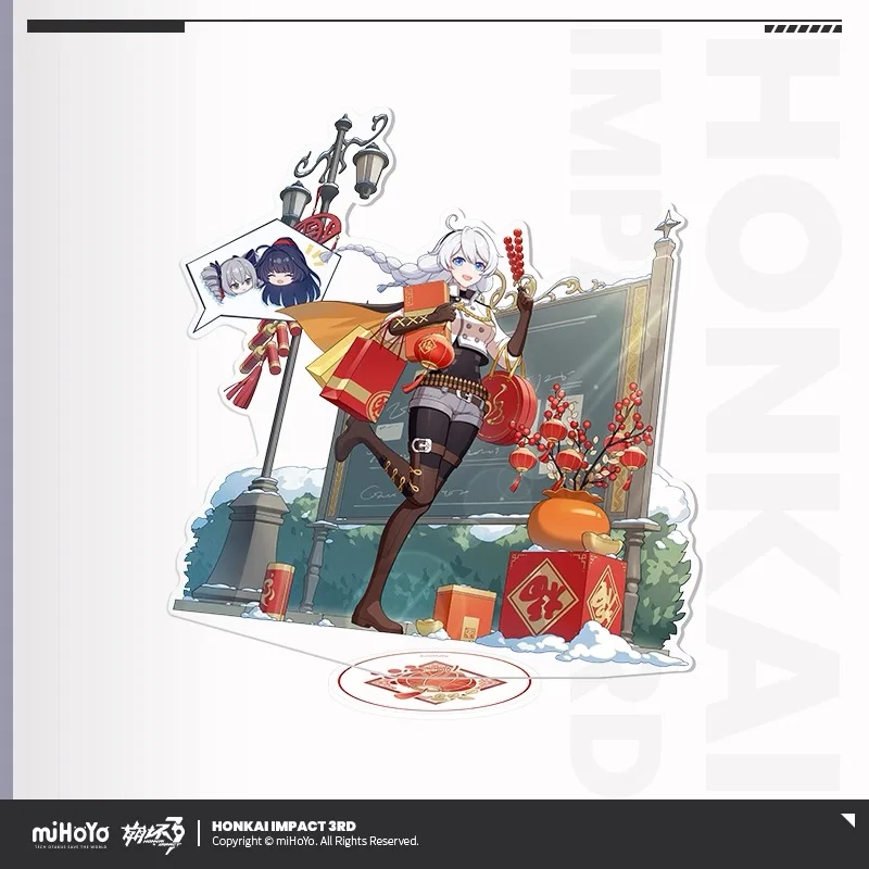 miHoYo Official Honkai Impact 3 Sacred Marks Series Part Two Acrylic Stand Sign Kiana Theresa Ornaments Cosplay Anime Game Gifts