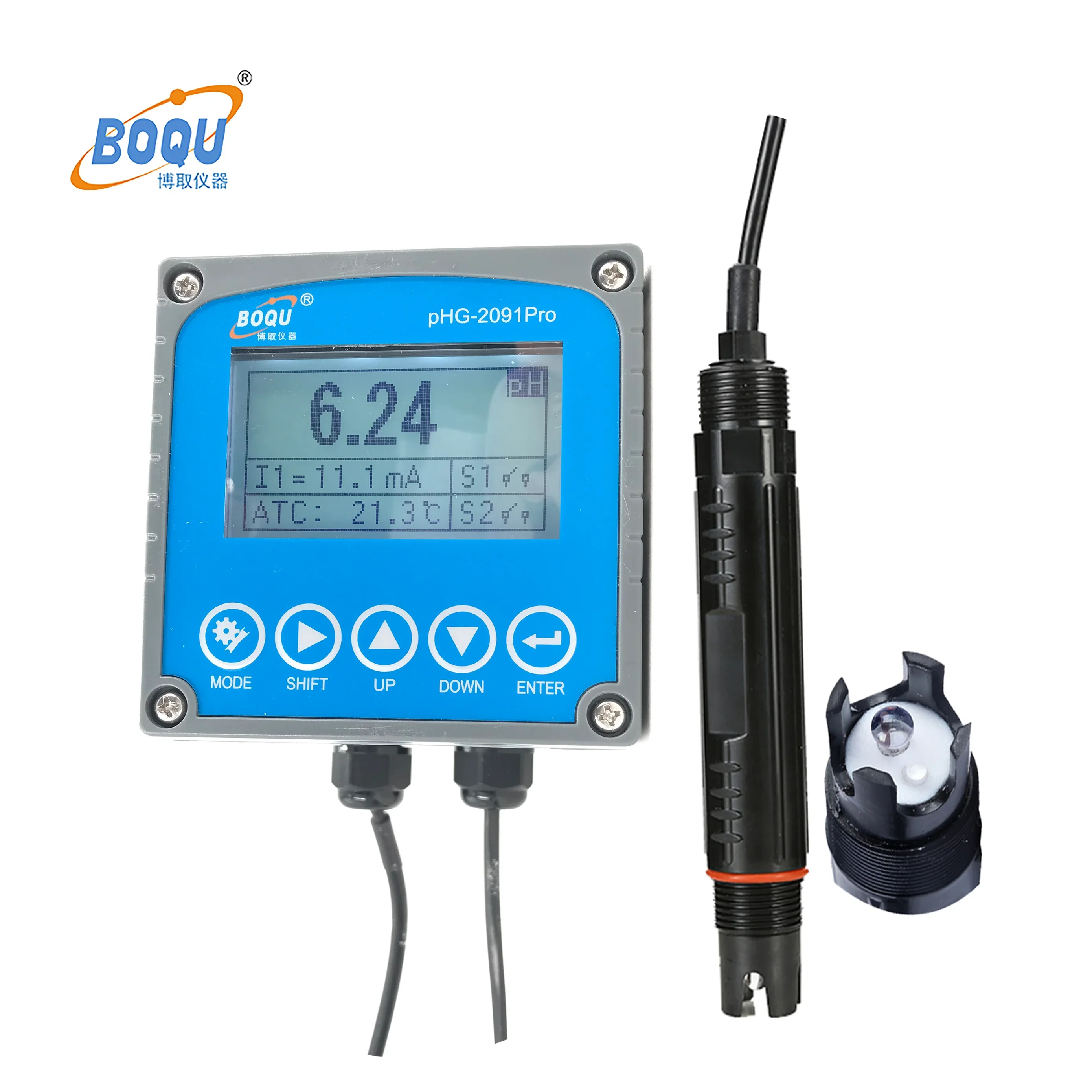 BOQU PHG-2091pro Factory Direct Sale New Swimming Pool 5 In 1 PH Orp Controller Meter Juice Analyzer Price With Dosing Pump