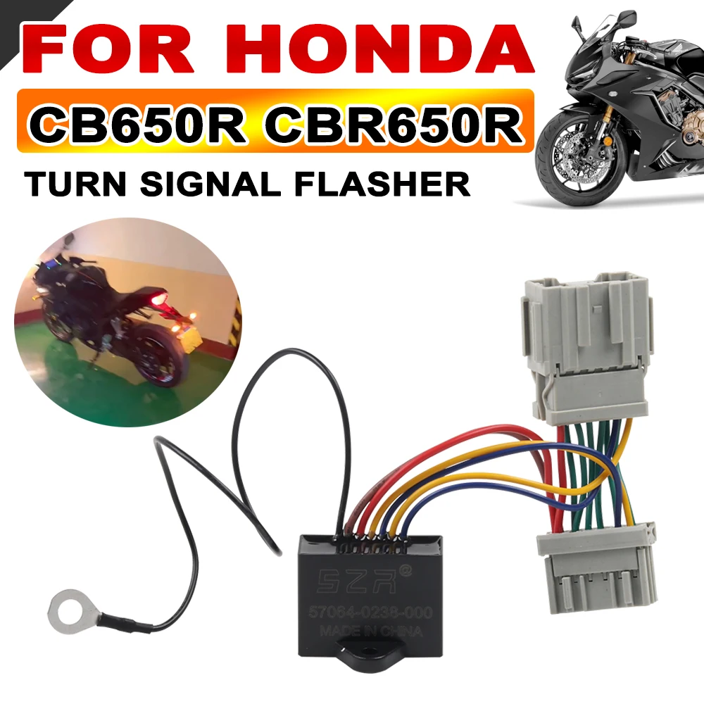 For Honda CB650R CBR650R CB 650R Motorcycle Accessories Turn Signal Flasher Light Switch Double Flash Warning Controller Relay