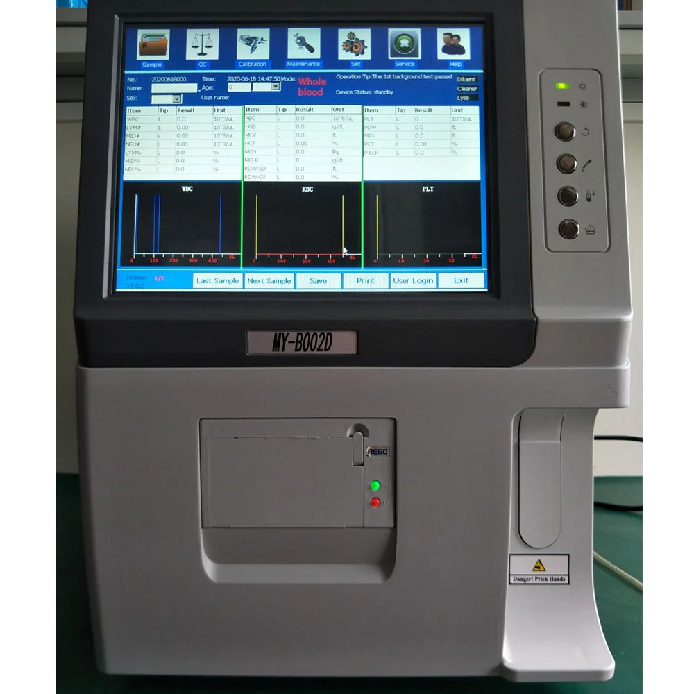 Medco Medical Equipment Blood Test Machine Digital Auto Hematology Analyzer for Blood