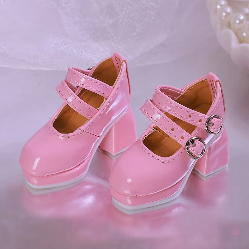 1/4 bjd Doll Shoes Handmade 5.3cm * 2.2cm French Thick Sole Doll High Heels For Dollfie Dream Mid Dk Soom Dod Dollmore Luts