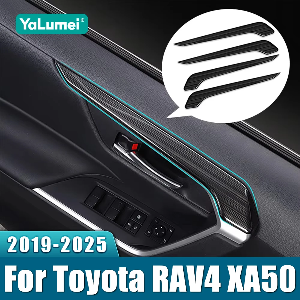 Für Toyota RAV4 XA50 2019 2020 2021 2022 2023 2024 2025 Edelstahl Auto-Türinnengriffe Armlehnen-Zierblenden Zubehör