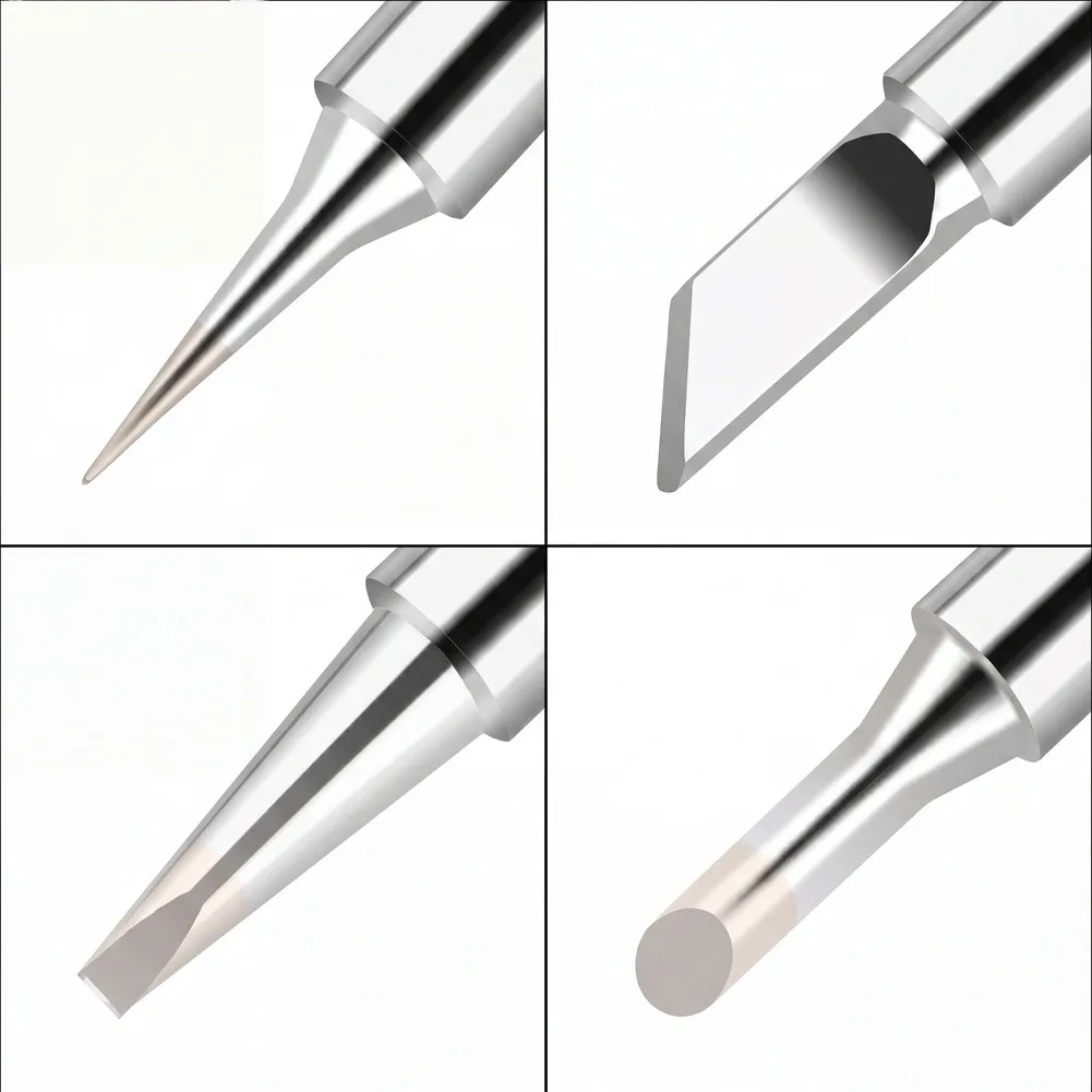 900M Series Soldering Iron Tip 936 Lead-Free Purple Copper Construction Tin-Coated Working End Nickel Protection
