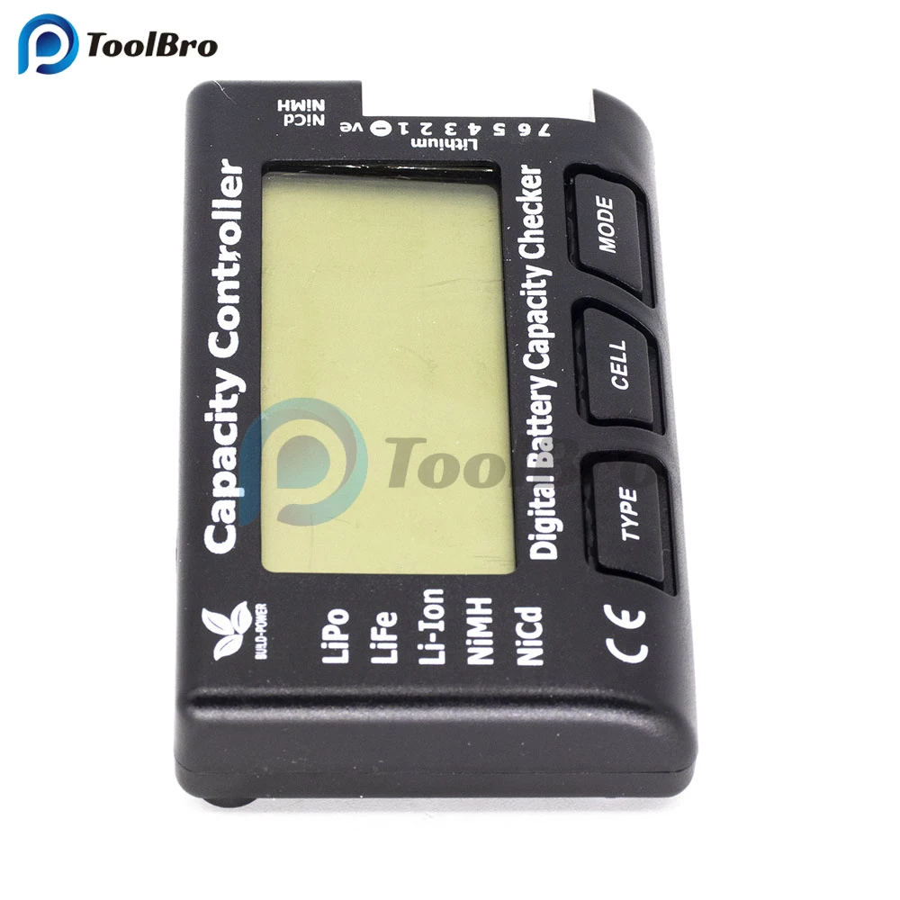 Imagem -04 - Verificador Digital de Capacidade de Bateria 17s Led Lipo Lif Li-ion Nicd Nimh Testador de Bateria Medidor de Tensão Voltímetro Controlador de Capacidade