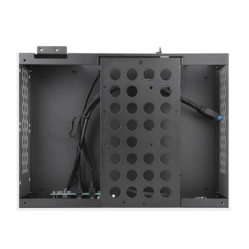 Mini ITX Aluminum Computer HTPC Chassis  Aluminum Shell Mini Case Mini-ITX Desktop Horizontal Computer Case Small Case