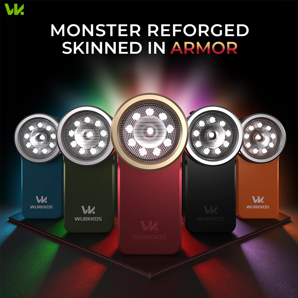 Wurkkos HD03 Pocket Size Magnetic Clip Flashlight 680LM Rechargeable Torch with RGB Modes for Night Lighting Camping Positioning