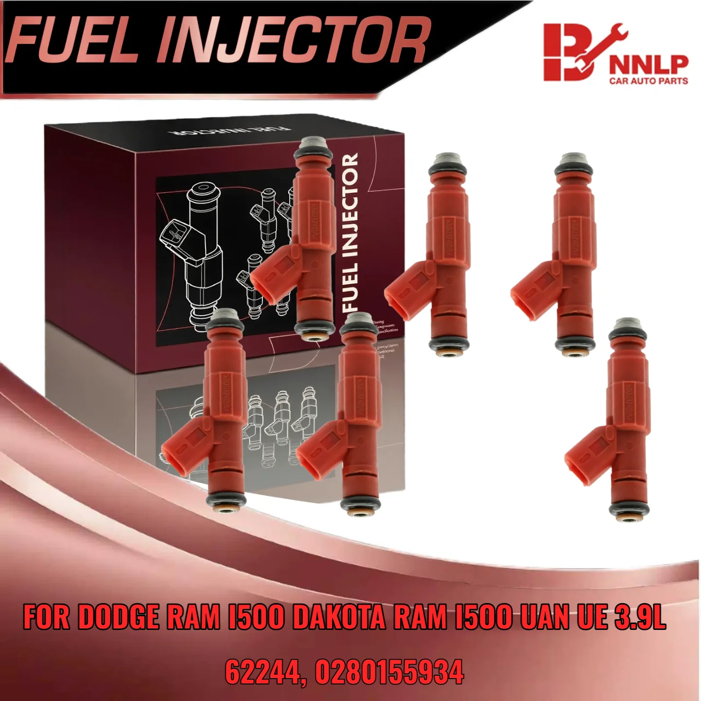 

6 топливных форсунок для Dodge Ram 1500 2500 Dakota Van 2000 2001 2002 2003 V6 39L 62244 0280155934