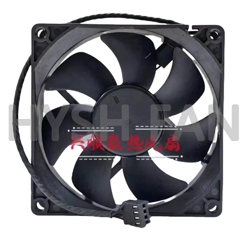 Ventilador do radiador do chassi do computador, DS09225R12H, 9025, 9cm, 12V, 0.42A, novo