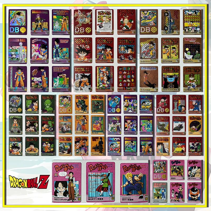 Dragon Ball  Fengyun plot DIY homemade flashcards Son Goku Vegeta IV Bulma A full set of nine chapters boy Toy Birthday gifts