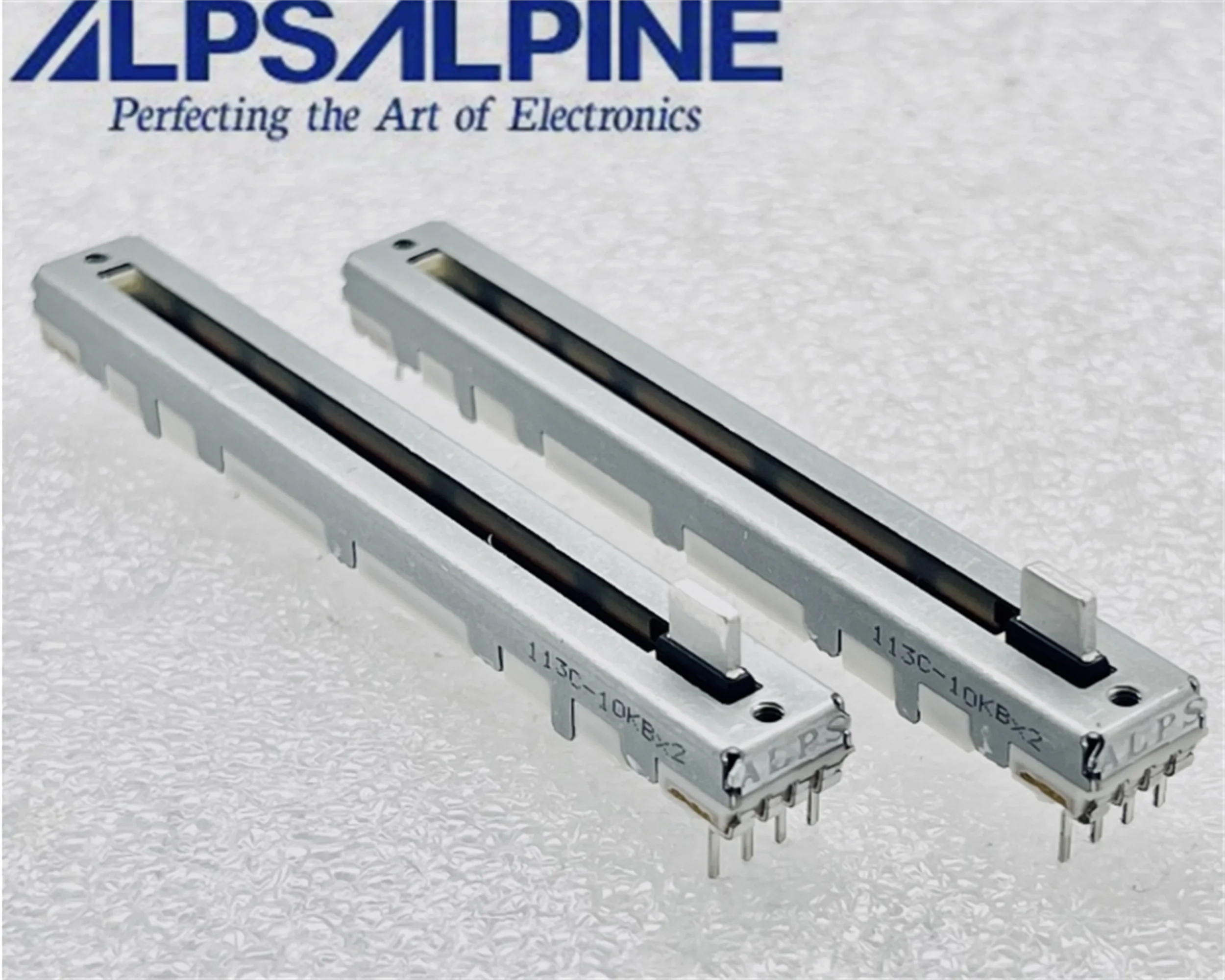 

2 PCS ALPS Alps 73MM Dual Direct Sliding Potentiometer B10K × 2 Mixing Console Volume Adjustment Shaft Length 5mm
