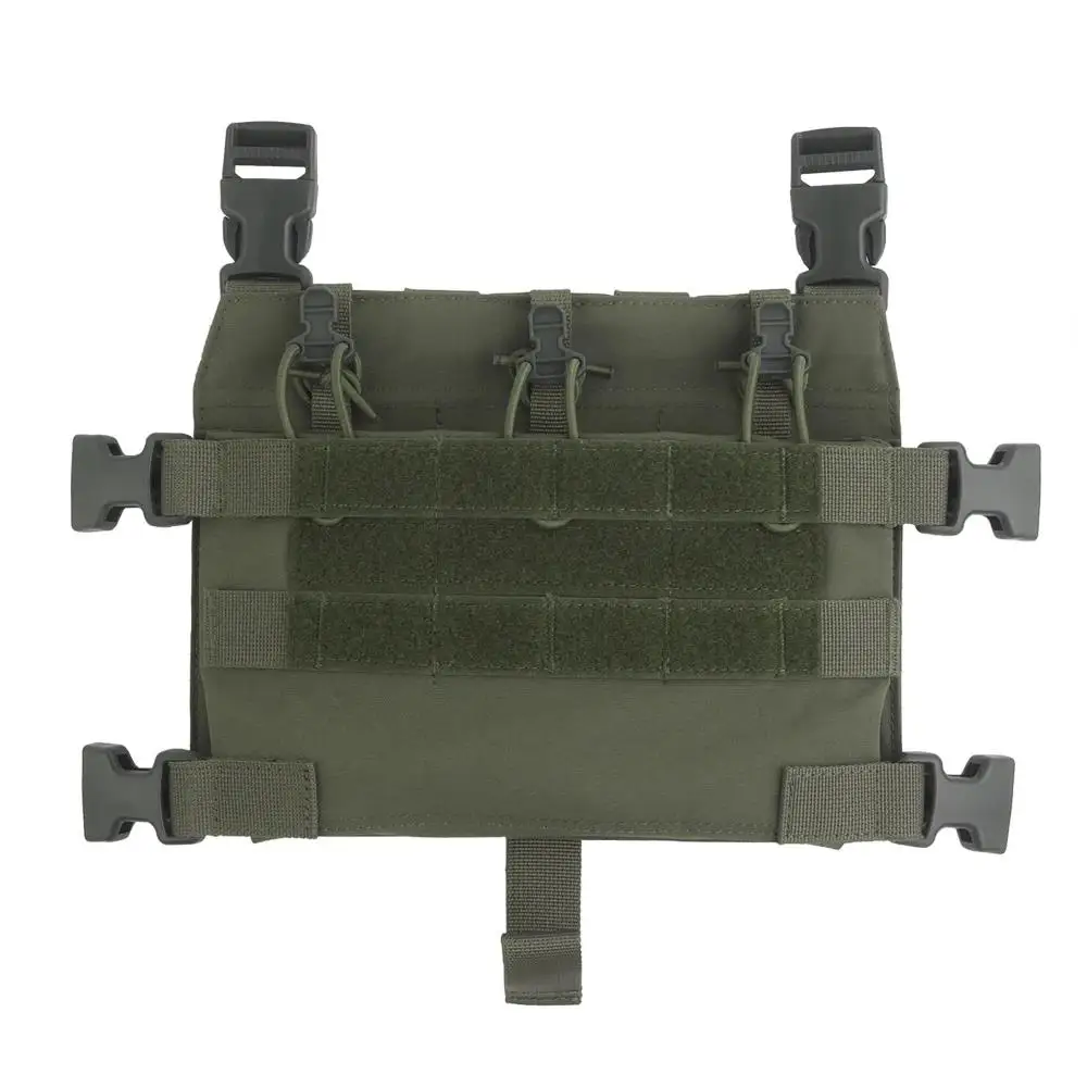 Tactical R Series Chest Rig M4 Jump Flap MOLLE Extend Triple 5.56 Magazine Pouch Hunting Vest Front Panel Airsoft Chest Rig Gear