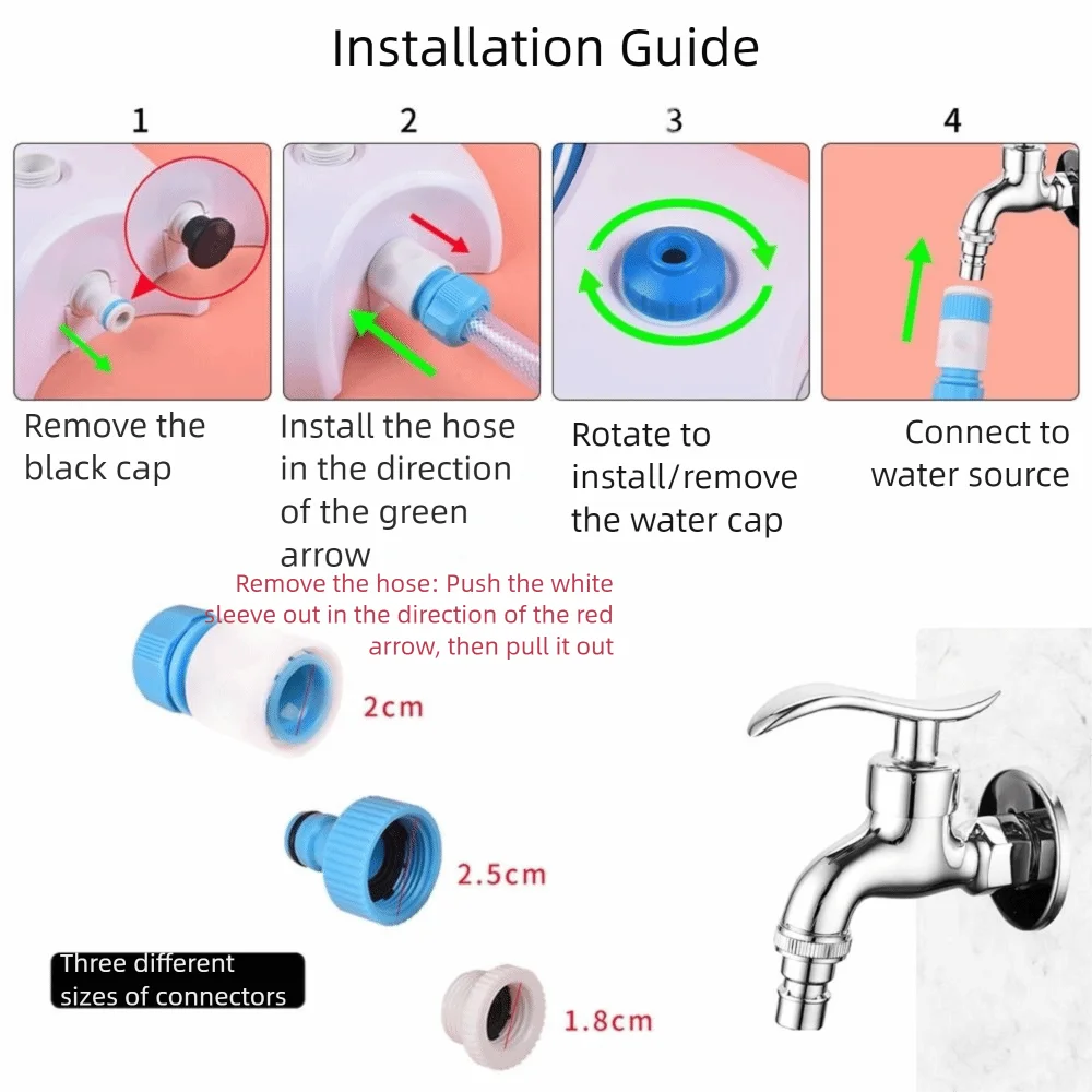 

Пластиковый фонтан-поилка для собак с ножным управлением, 2 режима подачи воды, 3 размера интерфейсов, поилка с шлангом и ножным приводом