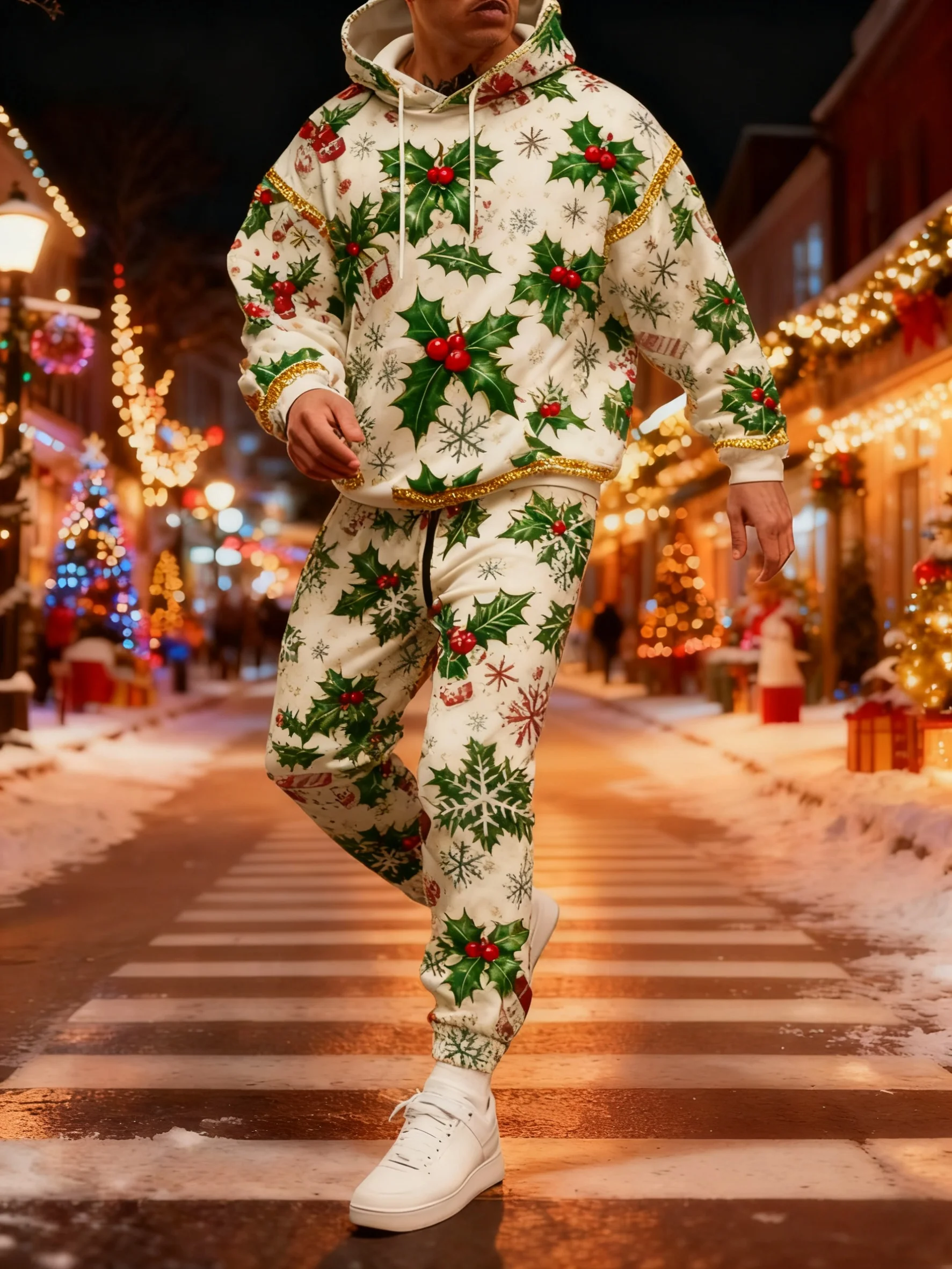 

Merry Christmas 3D Print Trend Men Women Tracksuit Set Casual Hoodie And Pants 2pcs Sets Oversized Pullover Fashion Men Clothing