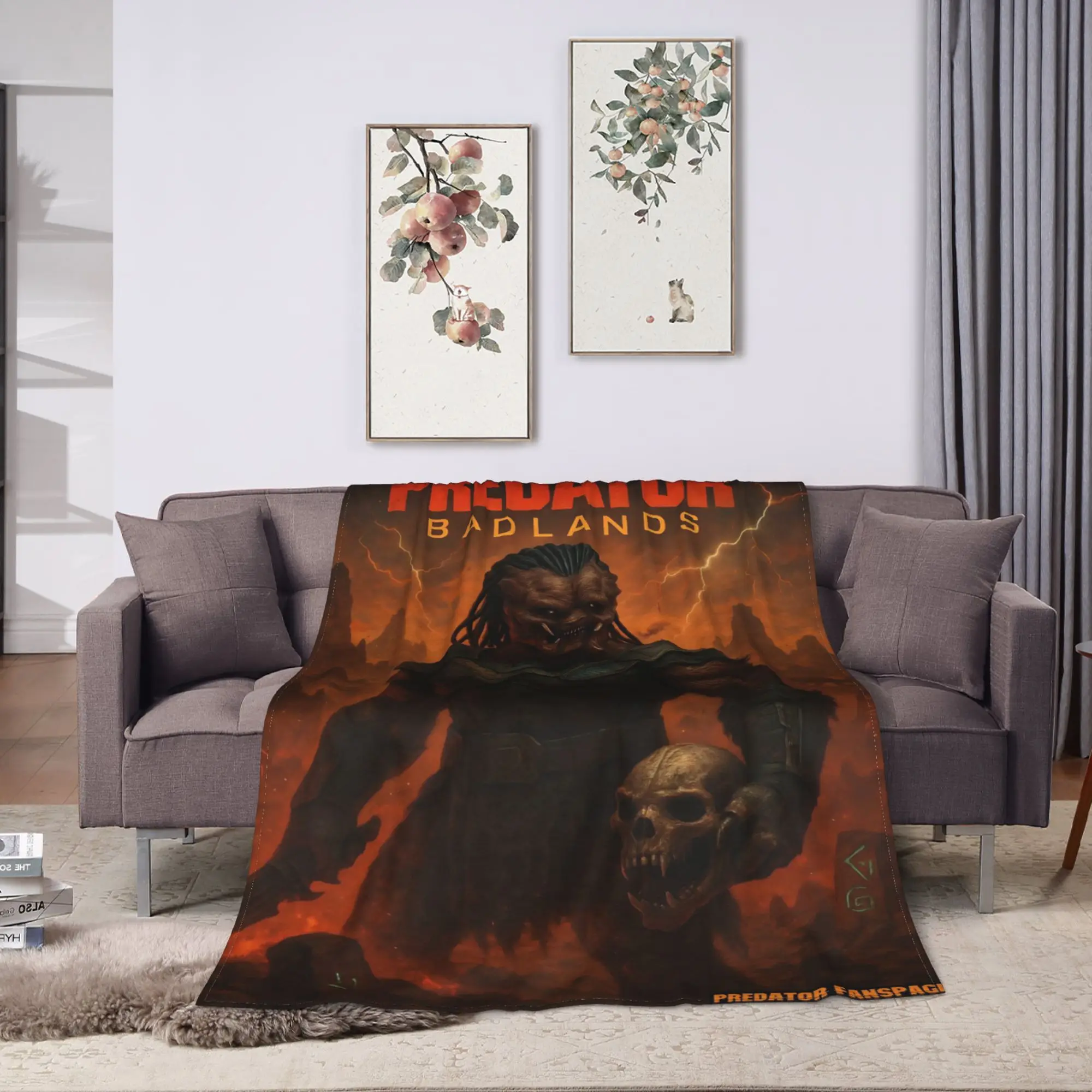 المفترس Badlands 2025 أفلام البطانيات الناعمة التخييم أفخم رمي بطانية مضحك في الهواء الطلق الفانيلا المفرش غطاء سرير أريكة